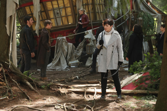 ONCE UPON A TIME - "The Savior" - As "Once Upon a Time" returns to ABC for its sixth season, SUNDAY, SEPTEMBER 25 (8:00-9:00 p.m. EDT), on the ABC Television Network, so does its classic villain-the Evil Queen. (ABC/Jack Rowand) COLIN O'DONOGHUE, HANK HARRIS, JENNIFER MORRISON, GINNIFER GOODWIN